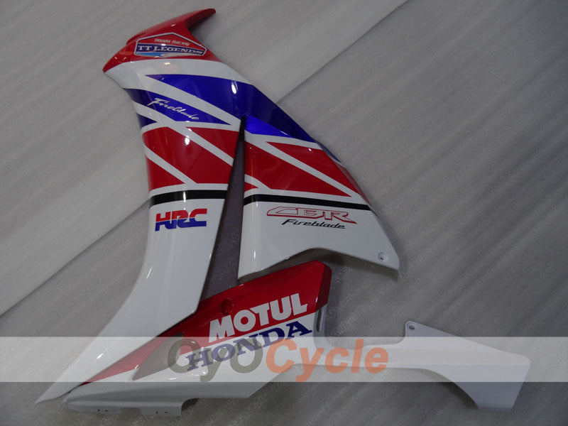 Injection Fairing kit for 12-16 CBR1000RR - Red, White - MOTUL #OYO87903322