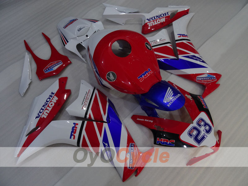 Injection Fairing kit for 12-16 CBR1000RR - Red, White - MOTUL #OYO87903322