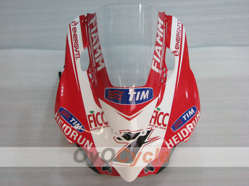 Injection Fairing kit for 11-14 Ducati 1199 - Red, White - FIAMM #OYO87903383