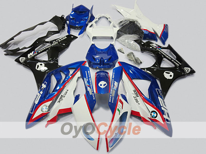 Injection Fairing kit for 09-14 BMW S1000RR - Blue, White, Black - Performance #OYO87904542