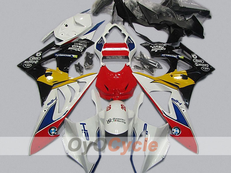 Injection Fairing kit for 09-14 BMW S1000RR - Red, White, Black - Castrol #OYO87904549 Main image