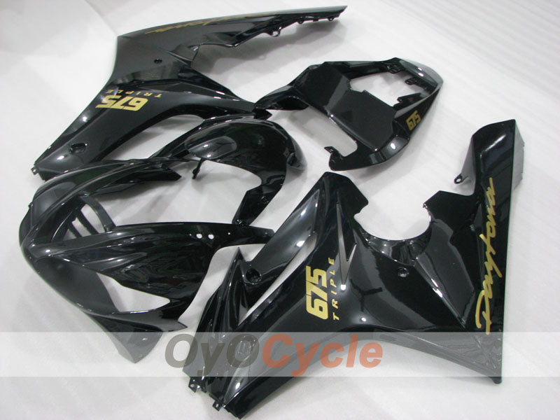 Injection Fairing kit for 06-08 Triumph Daytona 675 - Black - Factory Style #OYO87904570 Secondary image