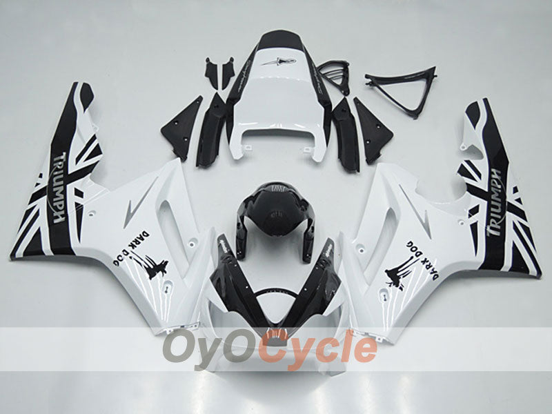 Injection Fairing kit for 06-08 Triumph Daytona 675 - White, Black - Dark Dog #OYO87904572
