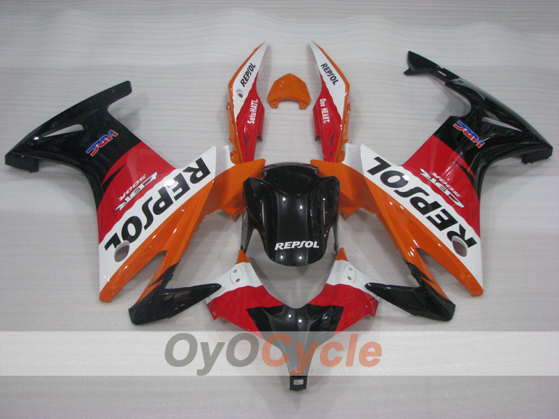 Injection Fairing kit for 13-15 CBR500R - Red, Orange, Black - Repsol #OYO87904581