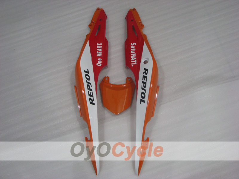 Injection Fairing kit for 13-15 CBR500R - Red, Orange, Black - Repsol #OYO87904581