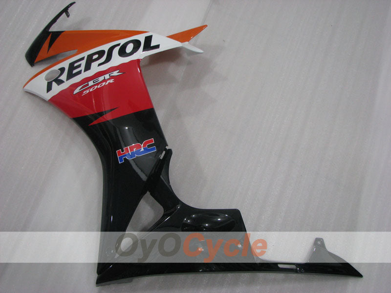 Injection Fairing kit for 13-15 CBR500R - Red, Orange, Black - Repsol #OYO87904581