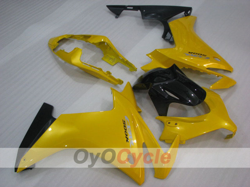 Injection Fairing kit for 13-15 CBR500R - Yellow, Black - Factory Style #OYO87904583