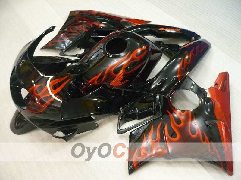 Fairing kit for 91-94 Honda CBR600 F2 - Red, Black - Flame #OYO87904763 Main image