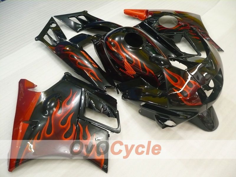 Fairing kit for 91-94 Honda CBR600 F2 - Red, Black - Flame #OYO87904763