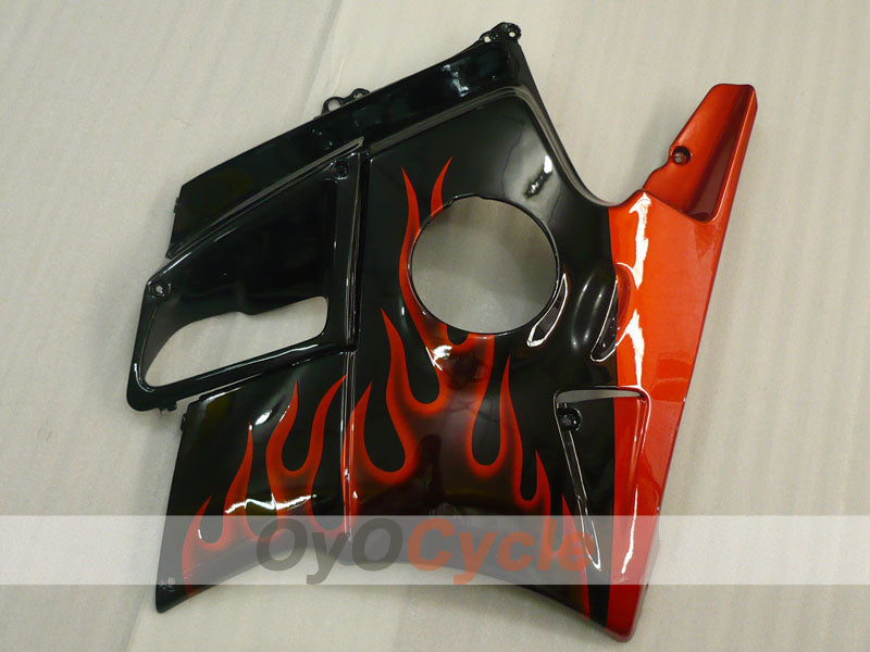 Fairing kit for 91-94 Honda CBR600 F2 - Red, Black - Flame #OYO87904763