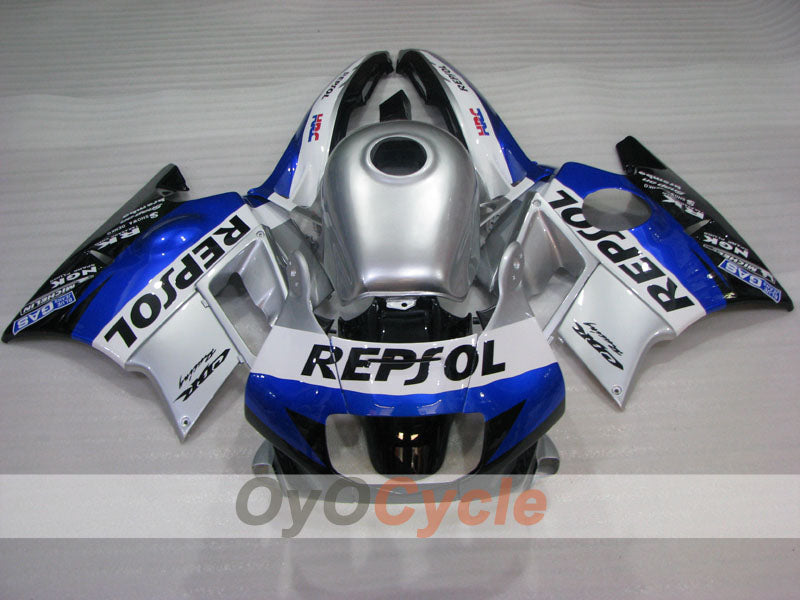 Fairing kit for 91-94 Honda CBR600 F2 - Blue, Black, Silver - PEPSI #OYO87904765 Secondary image