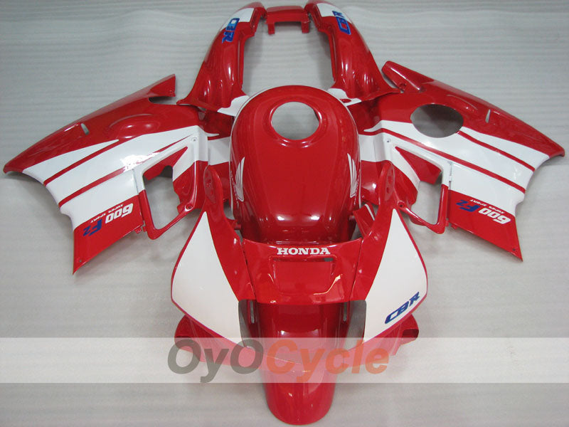 Fairing kit for 91-94 Honda CBR600 F2 - Red, White - Factory Style #OYO87904766