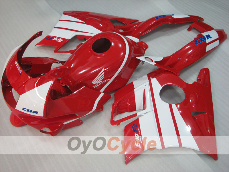 Fairing kit for 91-94 Honda CBR600 F2 - Red, White - Factory Style #OYO87904766