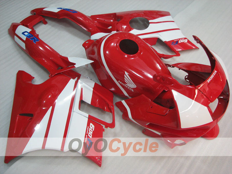 Fairing kit for 91-94 Honda CBR600 F2 - Red, White - Factory Style #OYO87904766 Main image