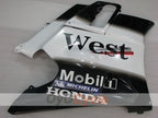 Fairing kit for 91-94 Honda CBR600 F2 - White, Black - West #OYO87904769