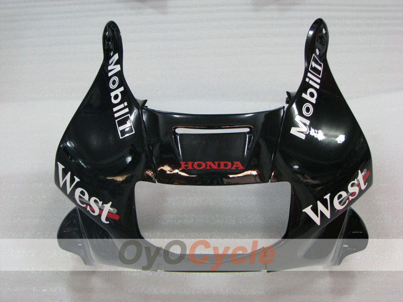 Fairing kit for 91-94 Honda CBR600 F2 - White, Black - West #OYO87904769