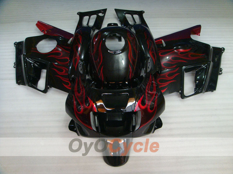 Fairing kit for 91-94 Honda CBR600 F2 - Red, Black - Flame #OYO87904771 Secondary image