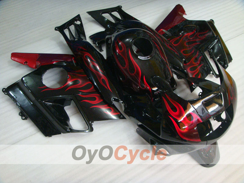 Fairing kit for 91-94 Honda CBR600 F2 - Red, Black - Flame #OYO87904771 Main image