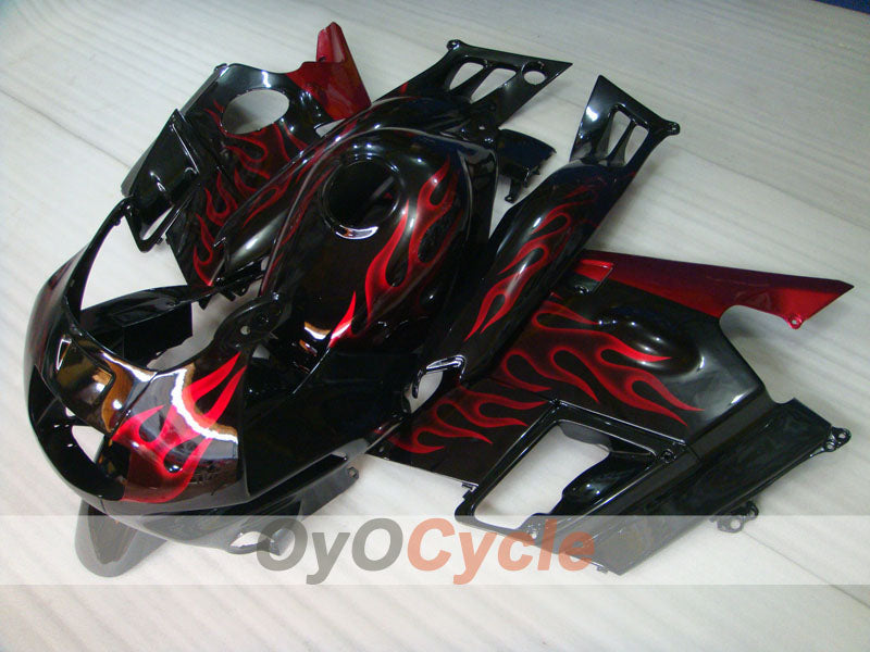 Fairing kit for 91-94 Honda CBR600 F2 - Red, Black - Flame #OYO87904771