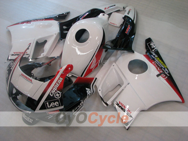 Fairing kit for 91-94 Honda CBR600 F2 - White, Black - Lee #OYO87904773