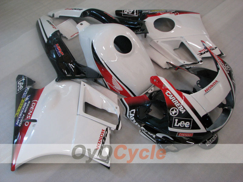 Fairing kit for 91-94 Honda CBR600 F2 - White, Black - Lee #OYO87904773 Main image