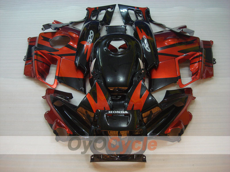 Fairing kit for 91-94 Honda CBR600 F2 - Orange, Black - Factory Style #OYO87904775