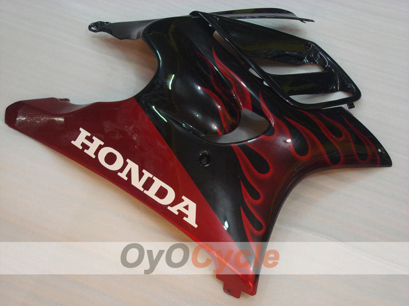 Injection Fairing kit for 97-98 CBR600F3 - Red, Black - Flame #OYO87904799