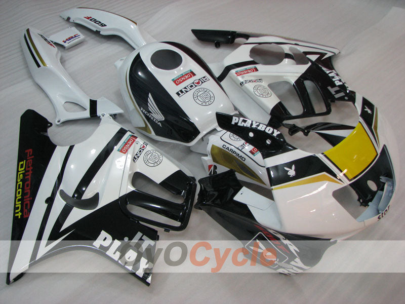 Injection Fairing kit for 95-96 CBR600F3 - White, Black - PlayBoy #OYO87904780