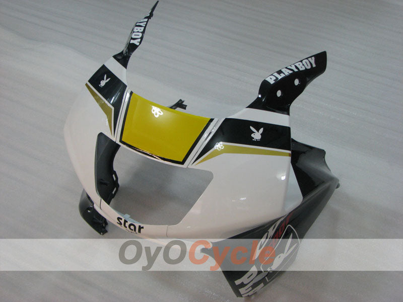 Injection Fairing kit for 95-96 CBR600F3 - White, Black - PlayBoy #OYO87904780