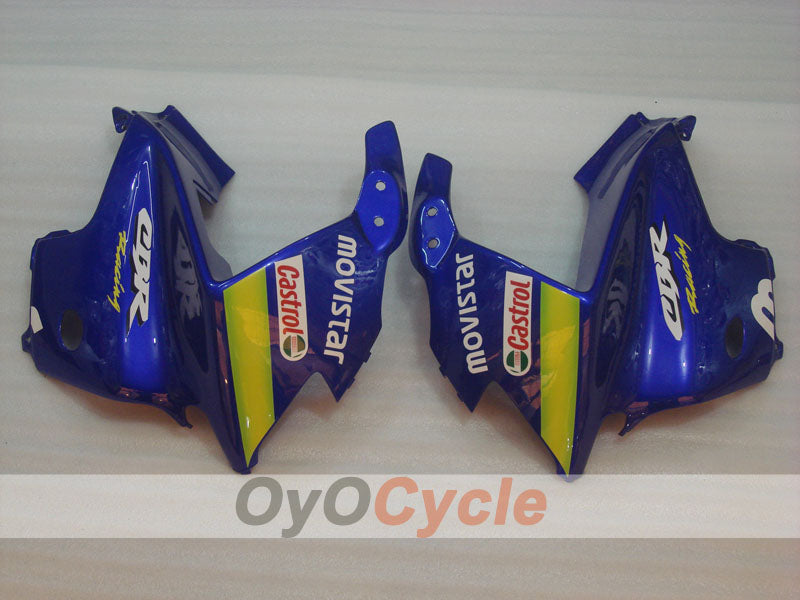 Injection Fairing kit for 95-96 CBR600F3 - Yellow, Blue - Castrol, Movistar #OYO87900023