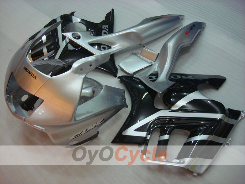 Injection Fairing kit for 95-96 CBR600F3 - Black, Silver - Factory Style #OYO87900027