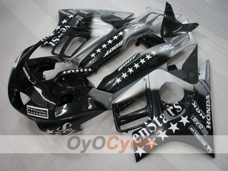 Injection Fairing kit for 97-98 CBR600F3 - Black, Grey - SevenStars #OYO87900102