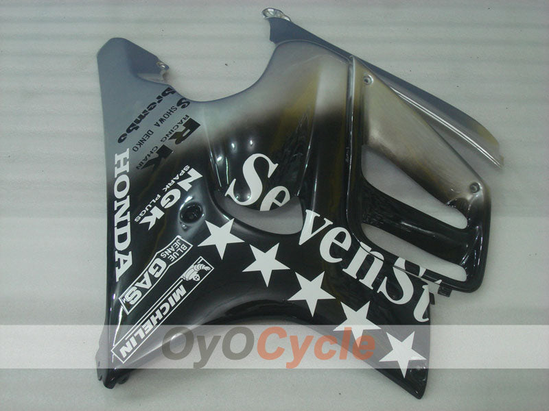 Injection Fairing kit for 95-96 CBR600F3 - Black, Silver - SevenStars #OYO87904797