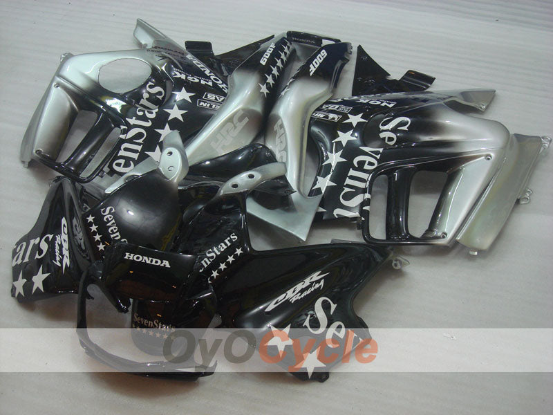 Injection Fairing kit for 95-96 CBR600F3 - Black, Silver - SevenStars #OYO87904797