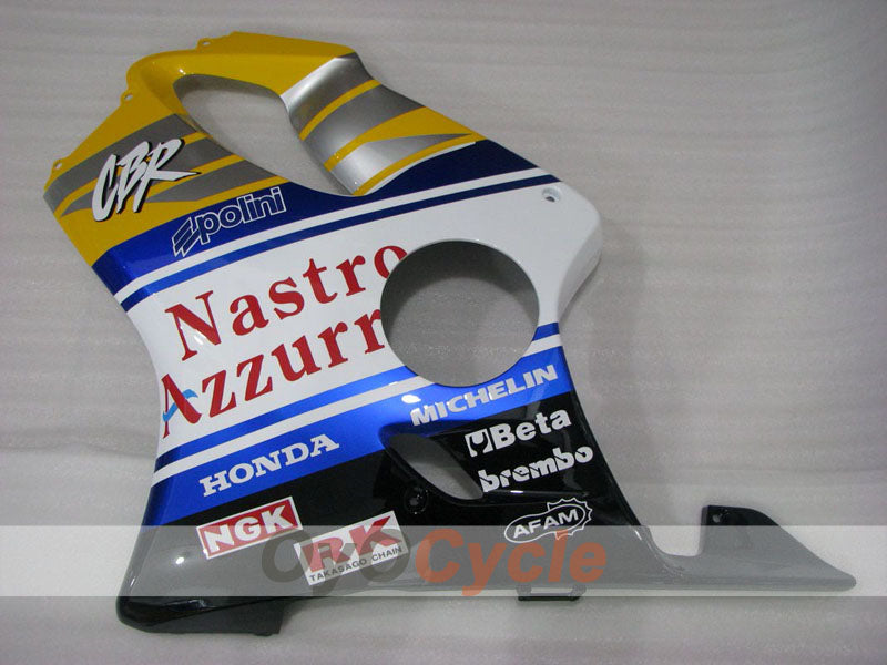 Injection Fairing kit for 99-00 CBR600F4 - Yellow, White, Black - Nastro Azzurro #OYO87904823
