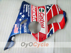 Injection Fairing kit for 99-00 CBR600F4 - Red, Blue - Castrol #OYO87900106