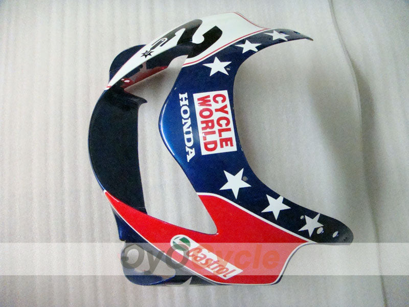 Injection Fairing kit for 99-00 CBR600F4 - Red, Blue - Castrol #OYO87900106
