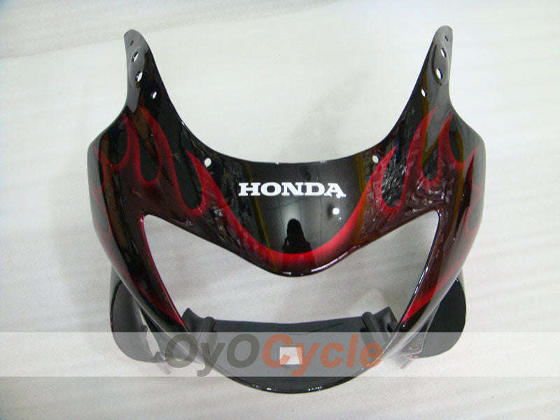 Injection Fairing kit for 99-00 CBR600F4 - Red, Black - Flame #OYO87900110