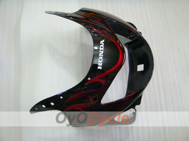 Injection Fairing kit for 99-00 CBR600F4 - Red, Black - Flame #OYO87900110