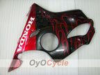 Injection Fairing kit for 99-00 CBR600F4 - Red, Black - Flame #OYO87900110