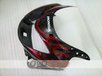Injection Fairing kit for 99-00 CBR600F4 - Red, Black - Flame #OYO87900110