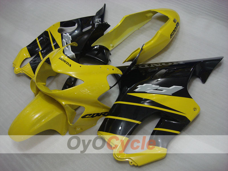 Injection Fairing kit for 99-00 CBR600F4 - Yellow, Black - Factory Style #OYO87900126