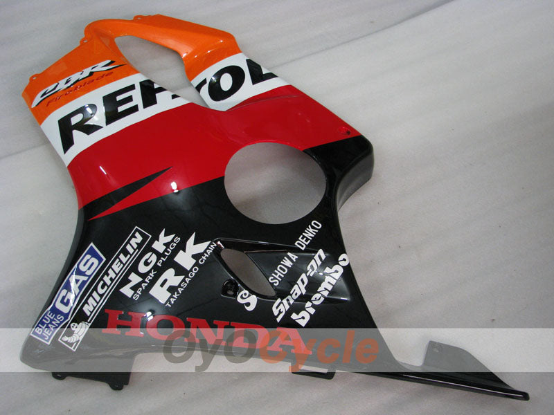 Injection Fairing kit for 99-00 CBR600F4 - Orange, Black - MICHELIN, Repsol #OYO87900141