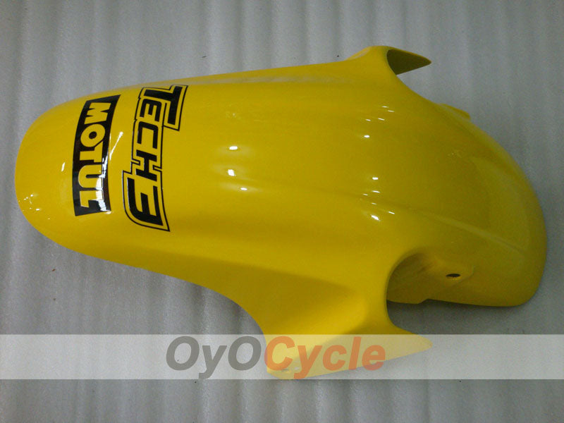 Injection Fairing kit for 99-00 CBR600F4 - Yellow, Blue - Monster, MOTUL #OYO87904844