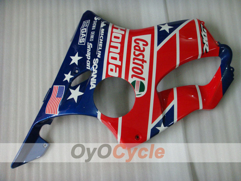 Injection Fairing kit for 04-07 CBR600F4i - Red, Blue - Castrol #OYO87904851