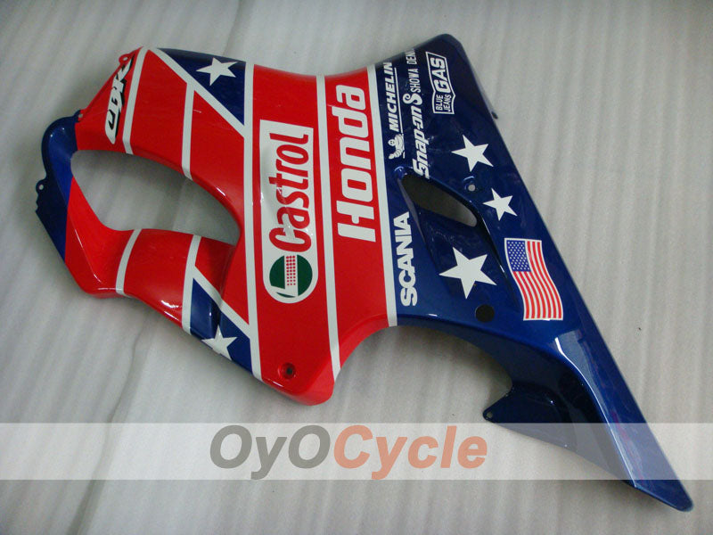 Injection Fairing kit for 04-07 CBR600F4i - Red, Blue - Castrol #OYO87904851