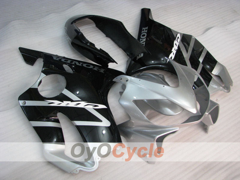 Injection Fairing kit for 04-07 CBR600F4i - Black, Silver - Factory Style #OYO87904855 Main image