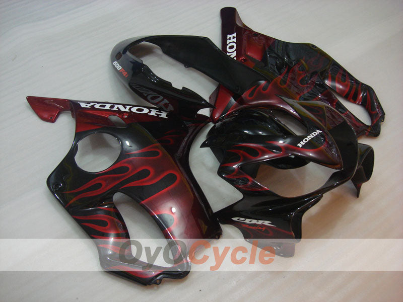 Injection Fairing kit for 04-07 CBR600F4i - Red, Black - Flame #OYO87904857