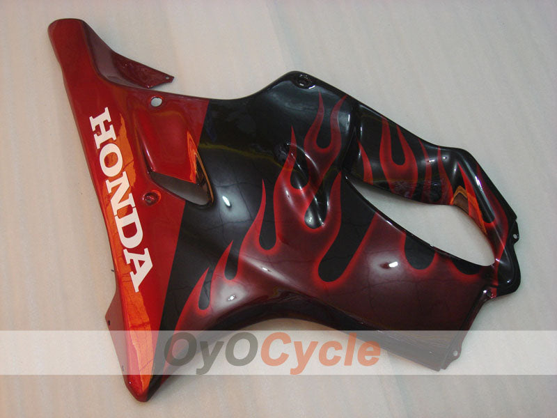 Injection Fairing kit for 04-07 CBR600F4i - Red, Black - Flame #OYO87904857