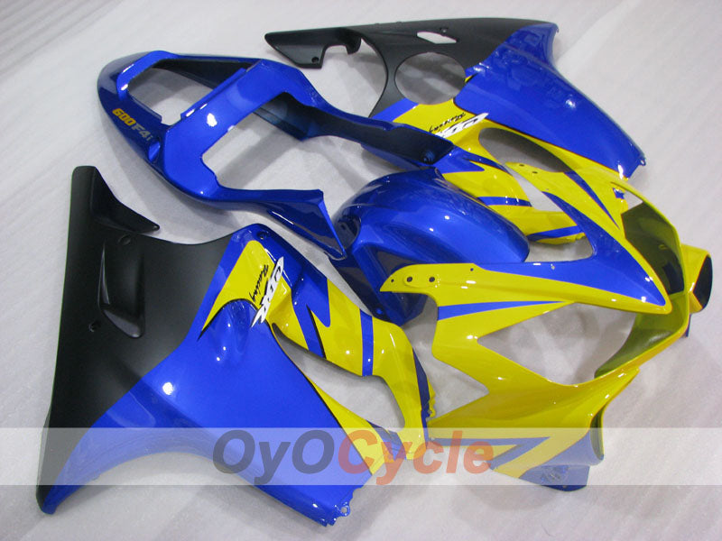 Injection Fairing kit for 01-03 CBR600F4i - Yellow, Blue, Black - MICHELIN, Nastro Azzurro #OYO87904860